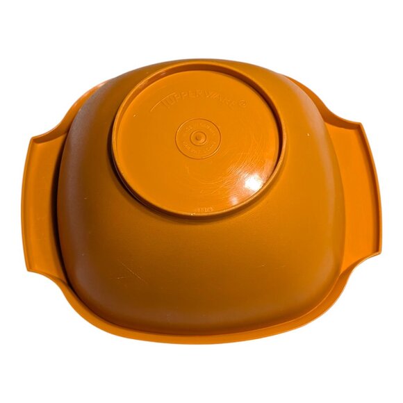 VTG Tupperware Harvest Orange 7" Square Bowl Container 838-4 NO LID USA - Picture 3 of 7